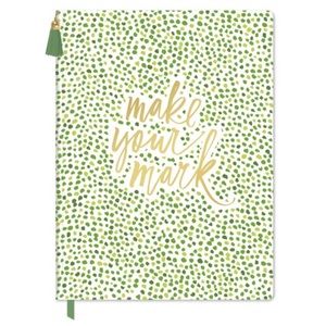 NEW Make Your Mark Phrase Green Hardcover Journal